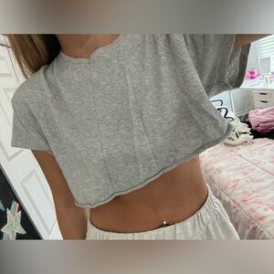 Aerie Grey Crop Top